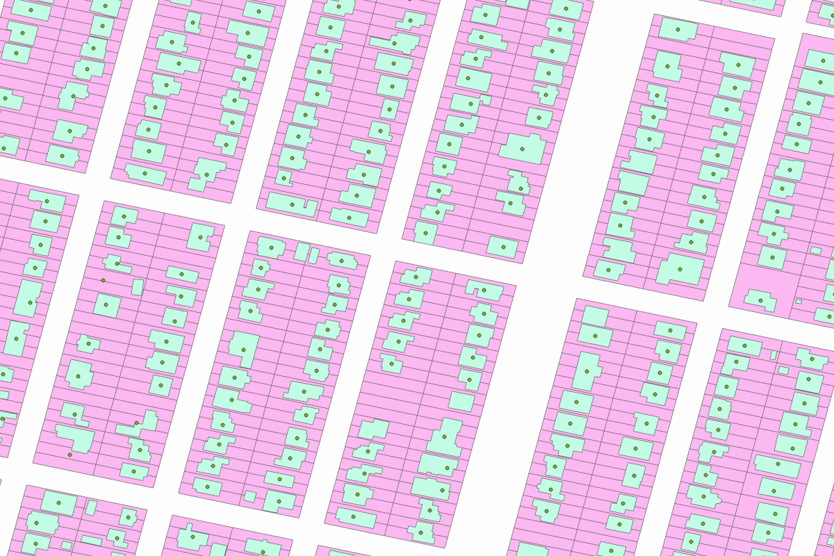 GIS parcel map for 1434 TAYLOR ST
