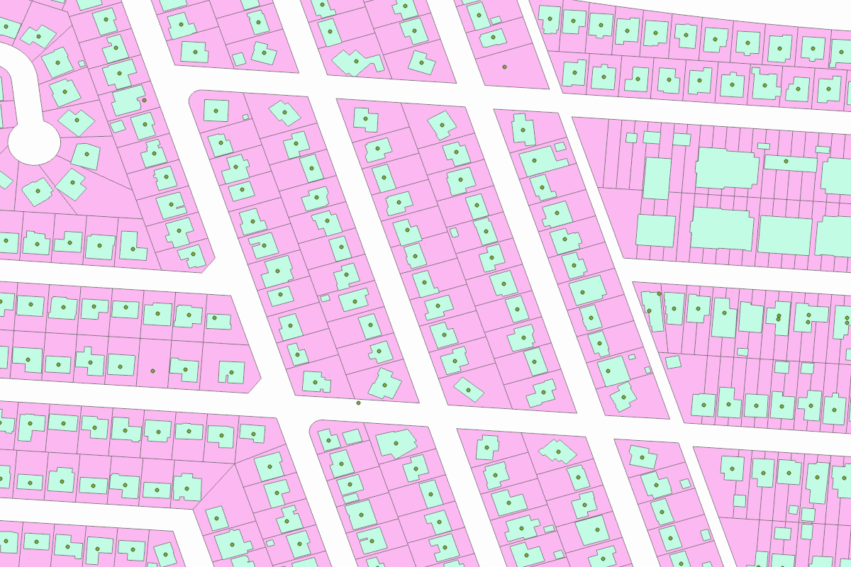 GIS parcel map for 2417 GREEN ACRES RD