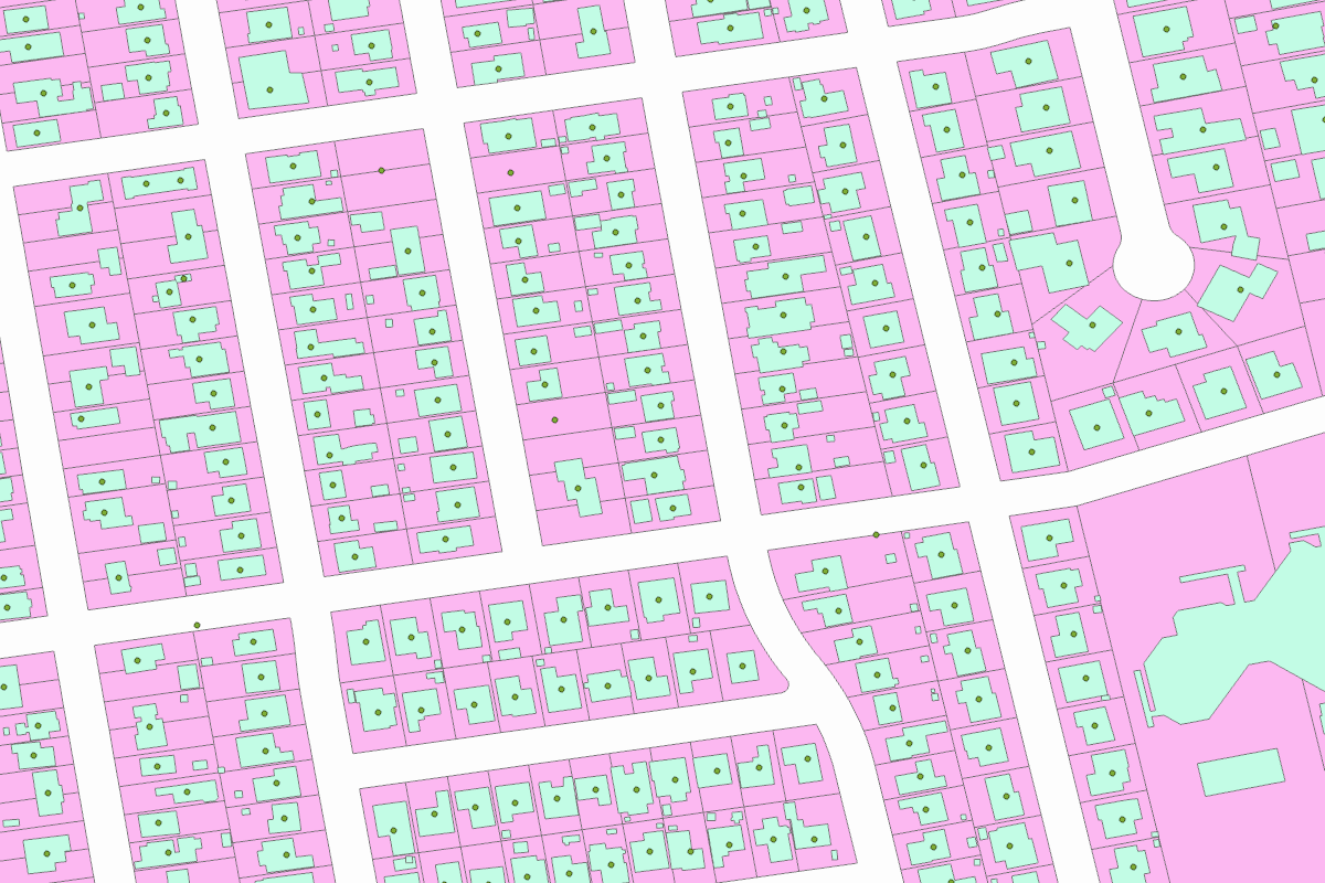 GIS parcel map for 1236 FARRINGTON DR