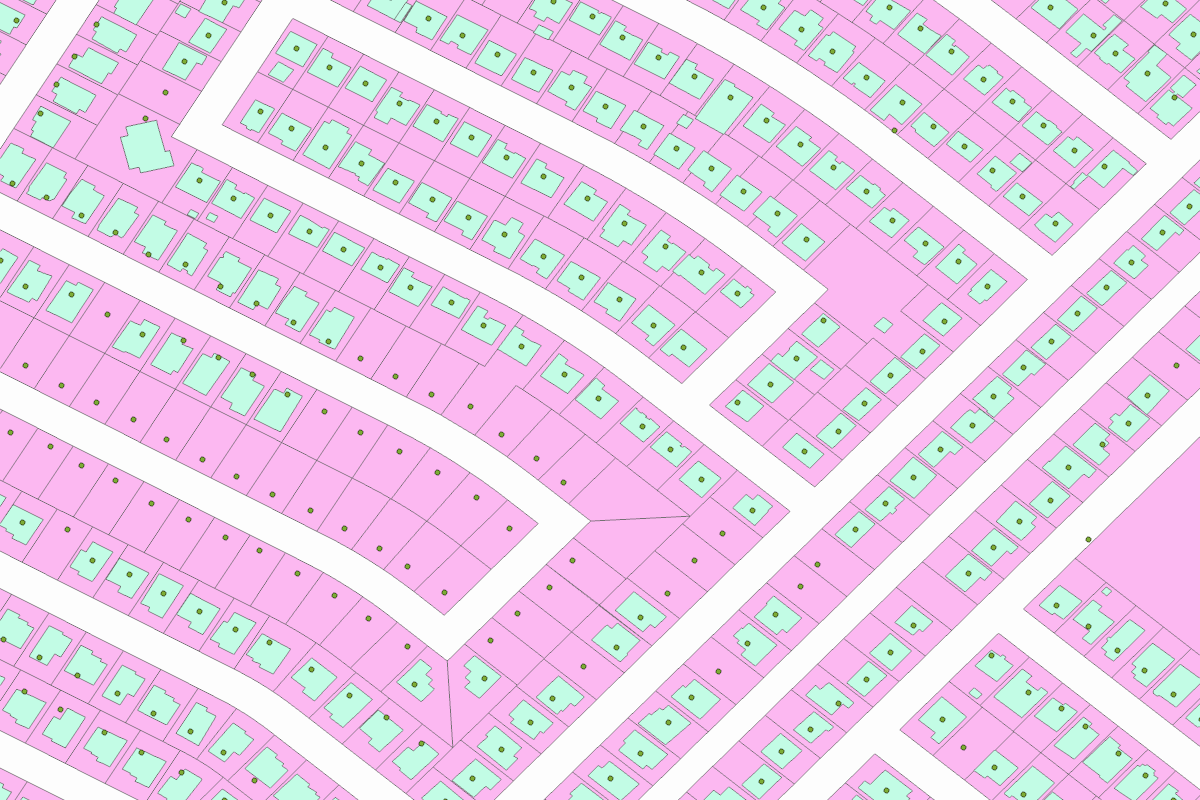 GIS parcel map for 16 SHAREN PL