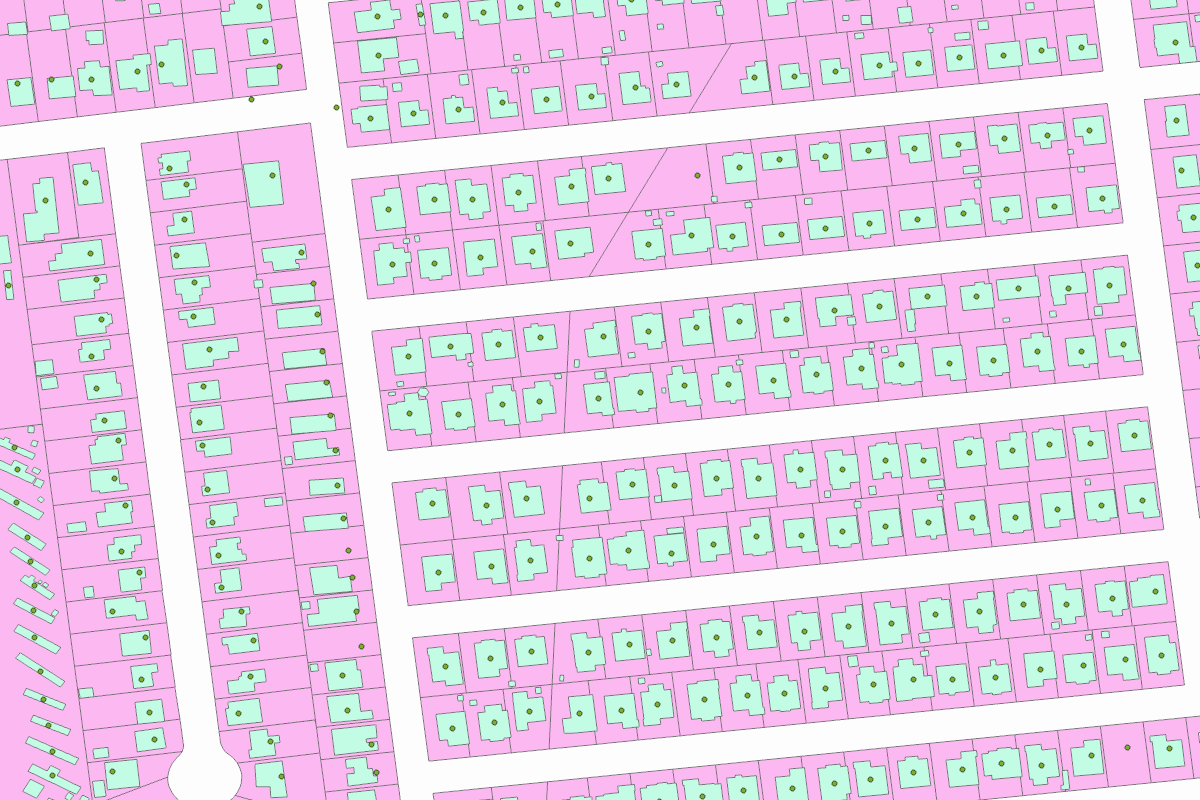 GIS parcel map for 2616 MESA DR