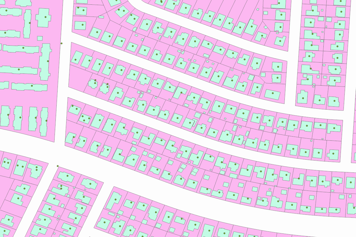 GIS parcel map for 2133 EMERSON ST