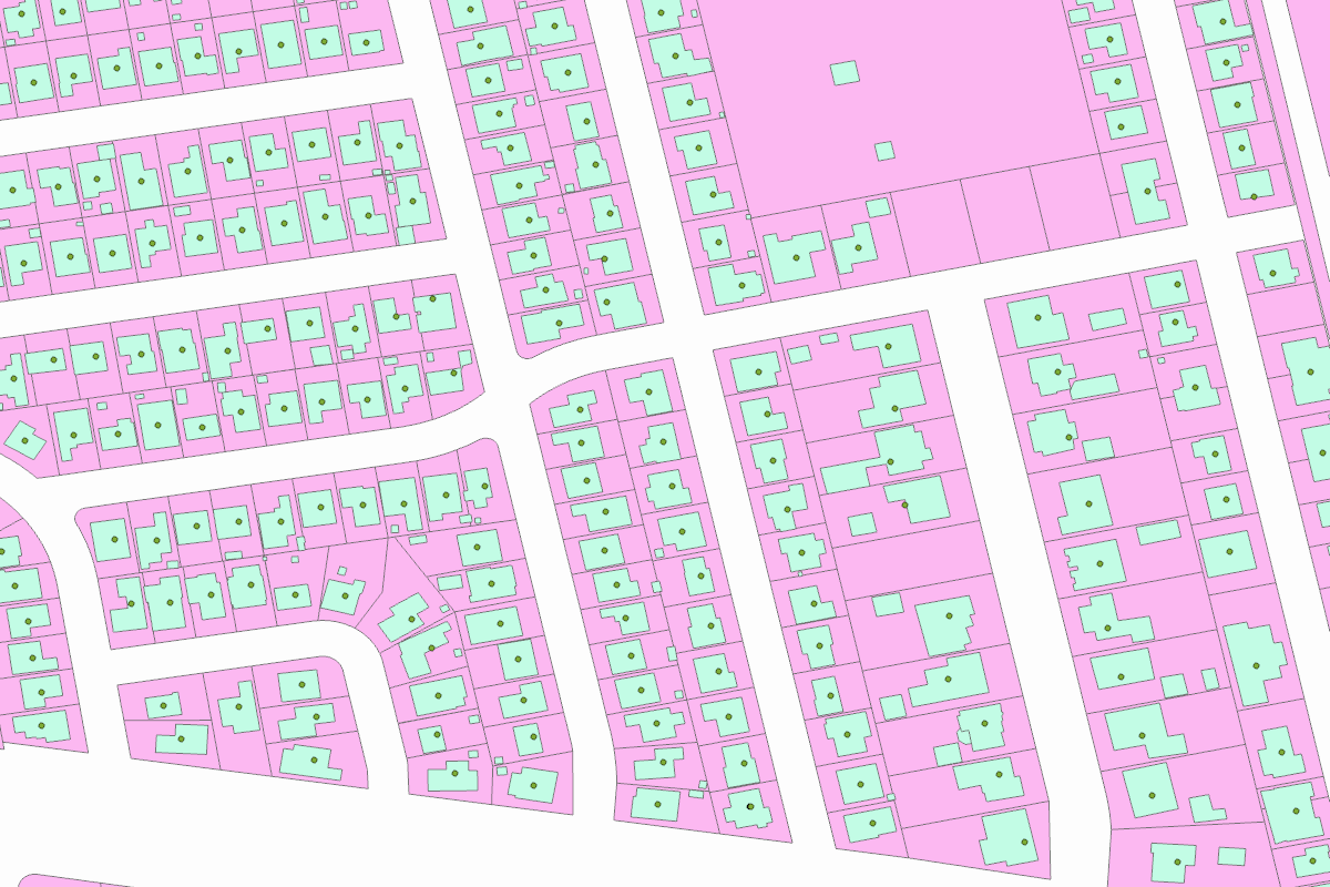 GIS parcel map for 1540 CURTIS ST