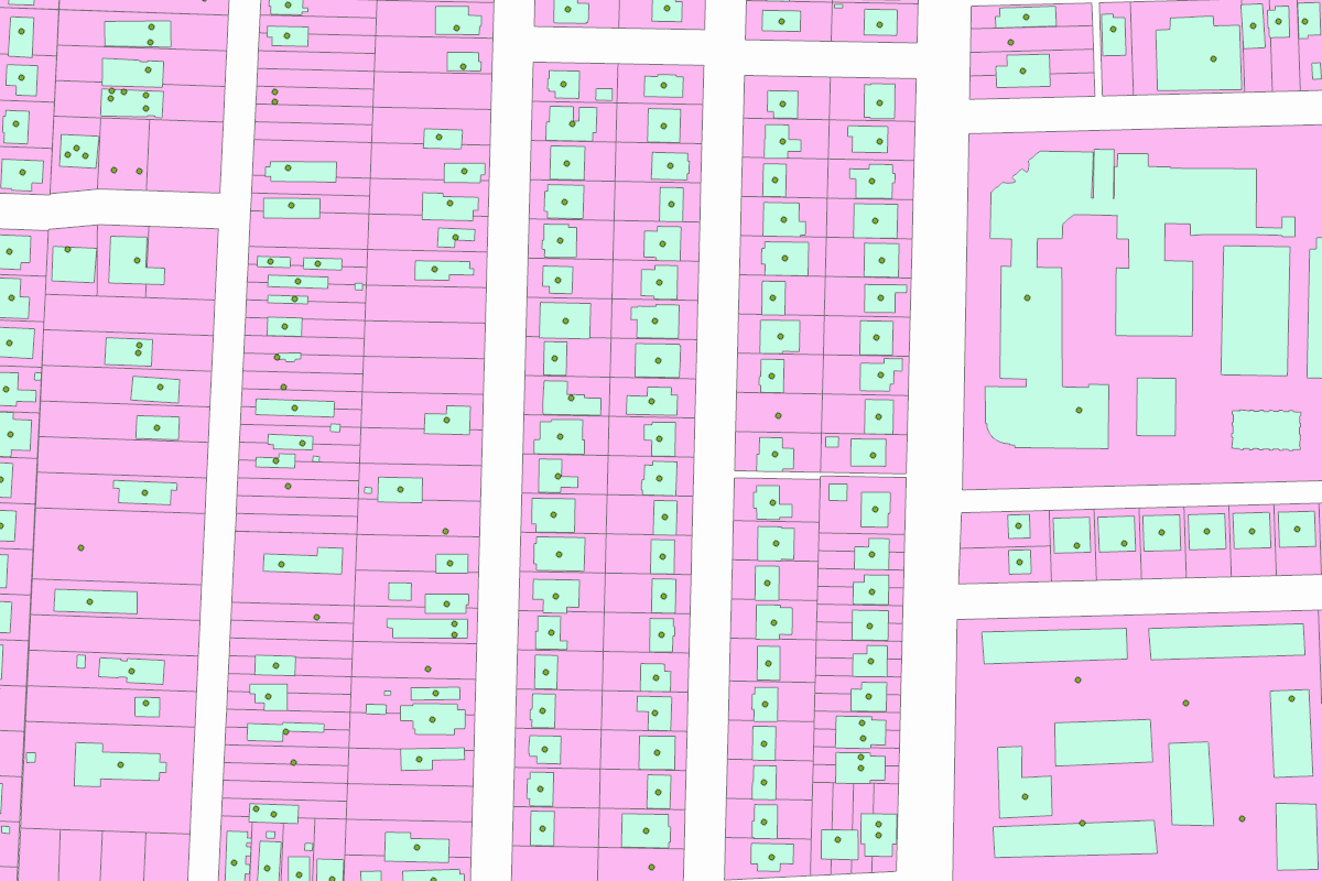 GIS parcel map for 1436 LINCOLN AVE