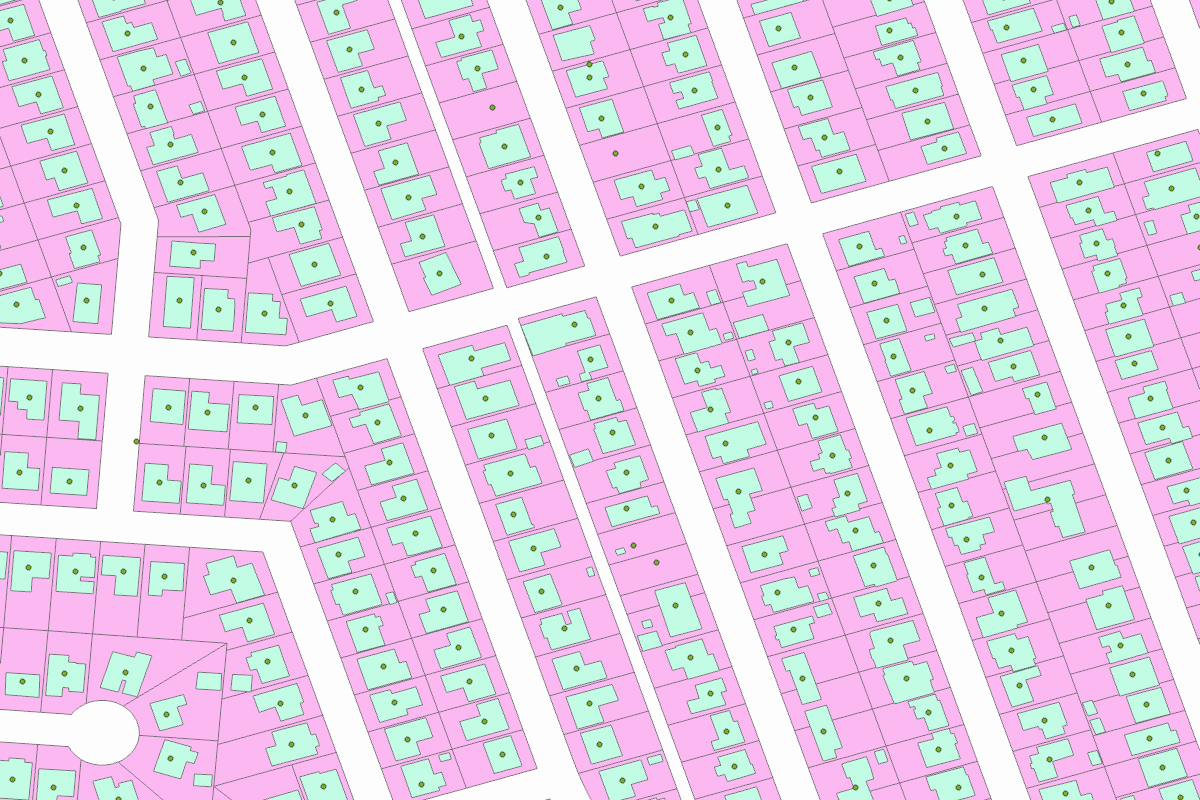 GIS parcel map for 1512 GREEN ACRES RD