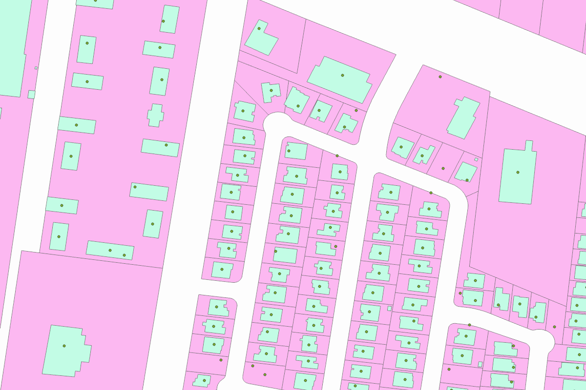 GIS parcel map for 1523 WILD OAK LN