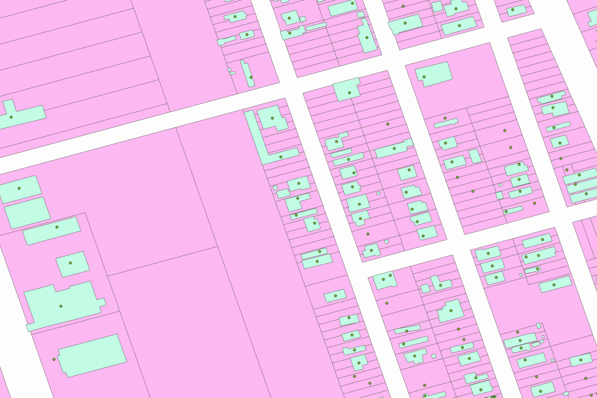 GIS parcel map for 1524 PAILET ST