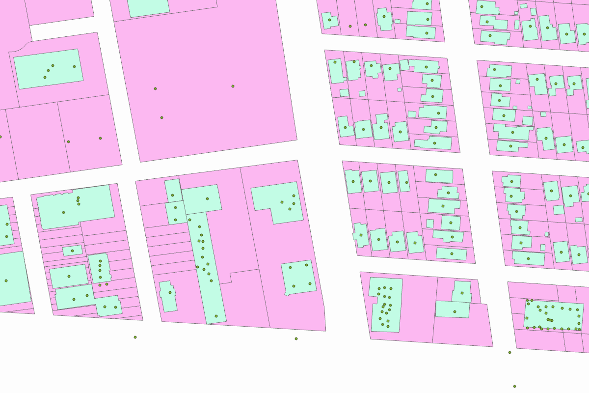 GIS parcel map for 4201 VETERANS MEMORIAL BLVD