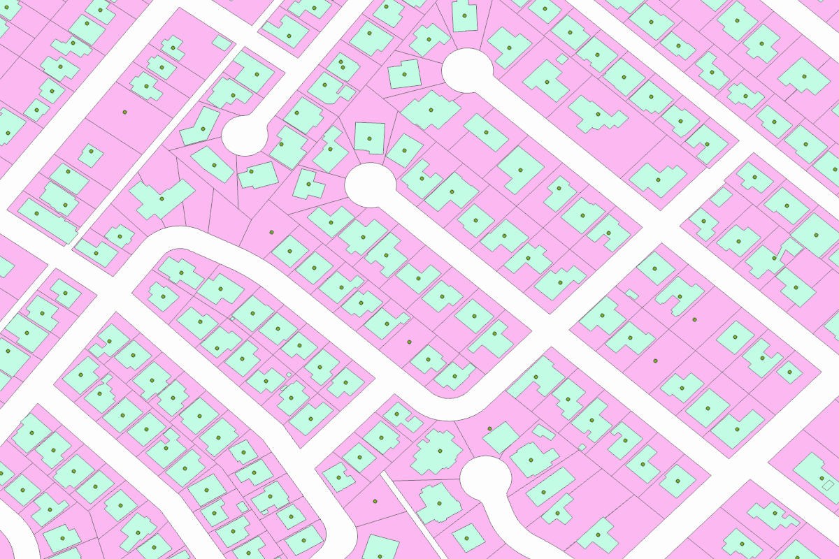 GIS parcel map for 10116 SUZANNE DR