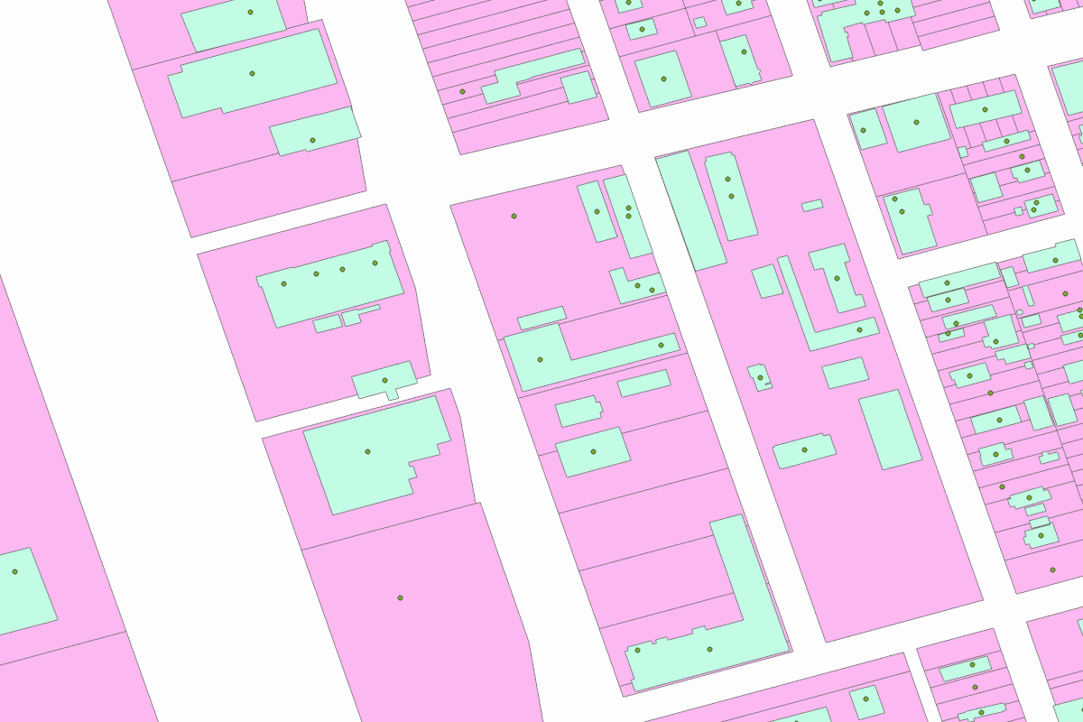 GIS parcel map for 721 PETERS RD