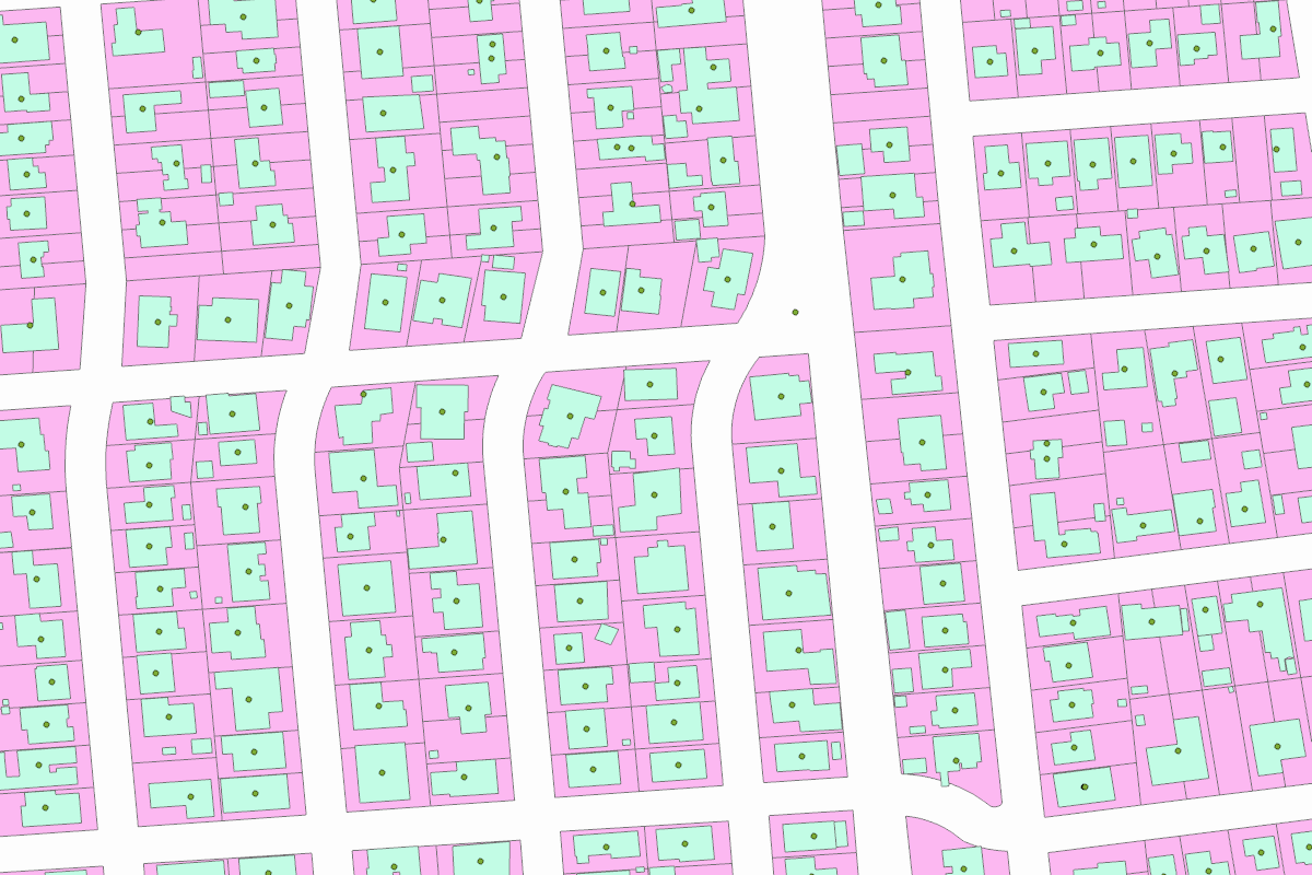 GIS parcel map for 1404 MIMOSA ST