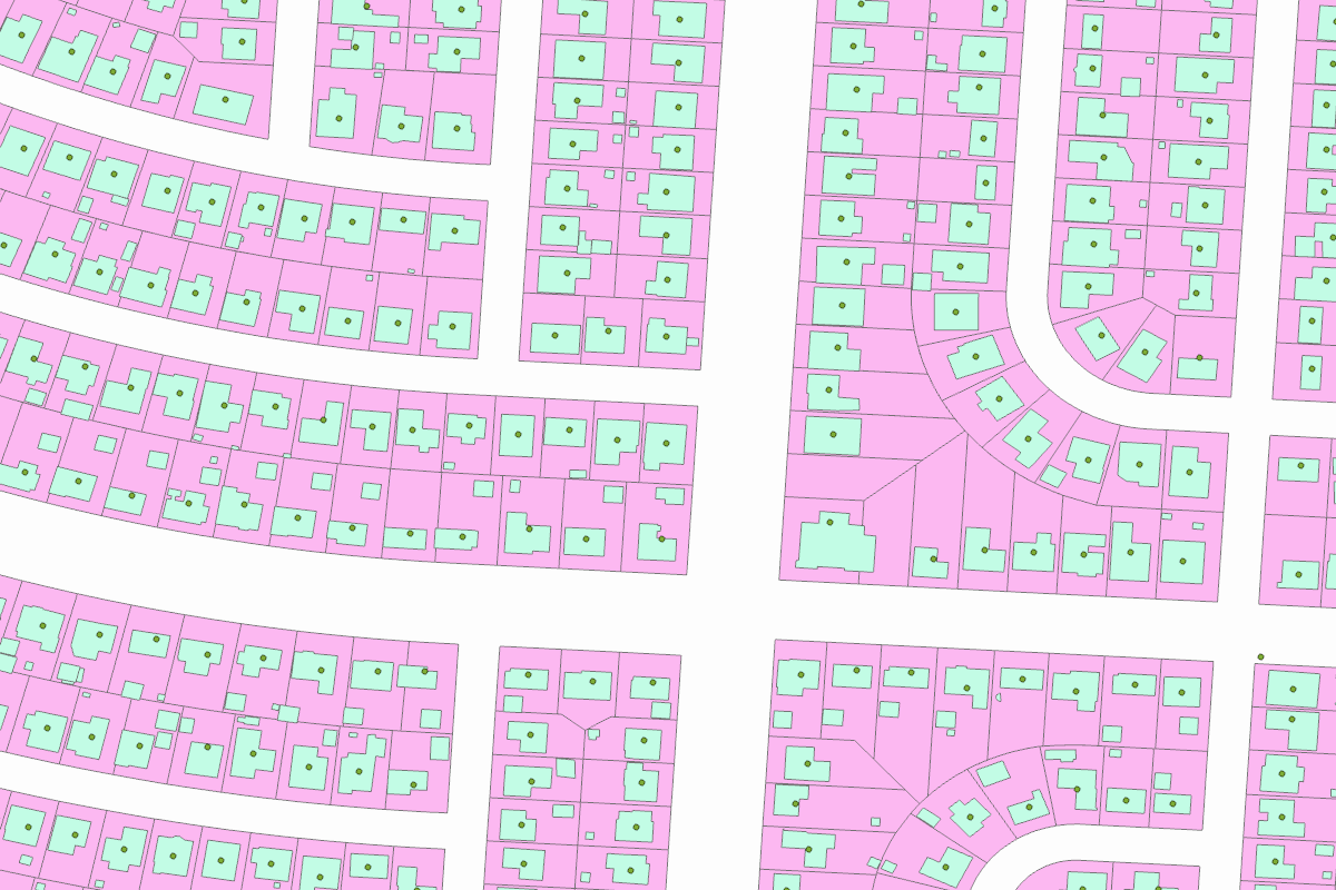 GIS parcel map for 2198 EMERSON ST