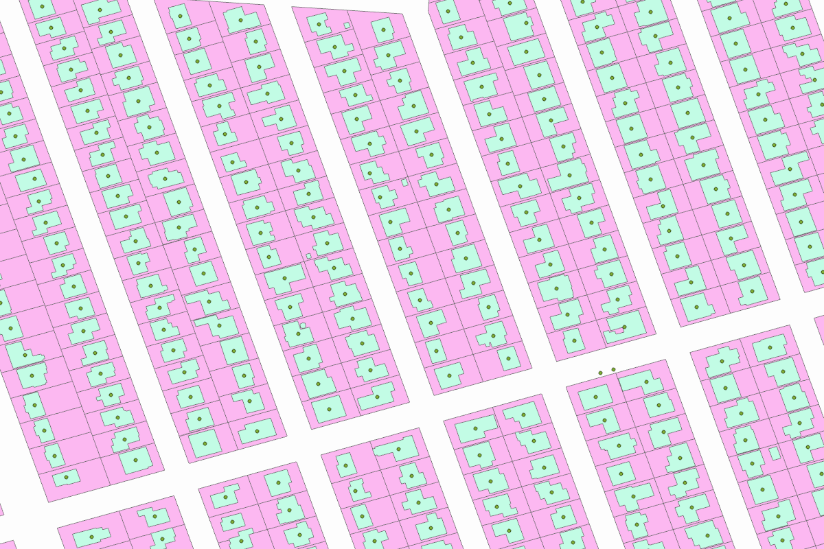 GIS parcel map for 1801 BULLARD AVE