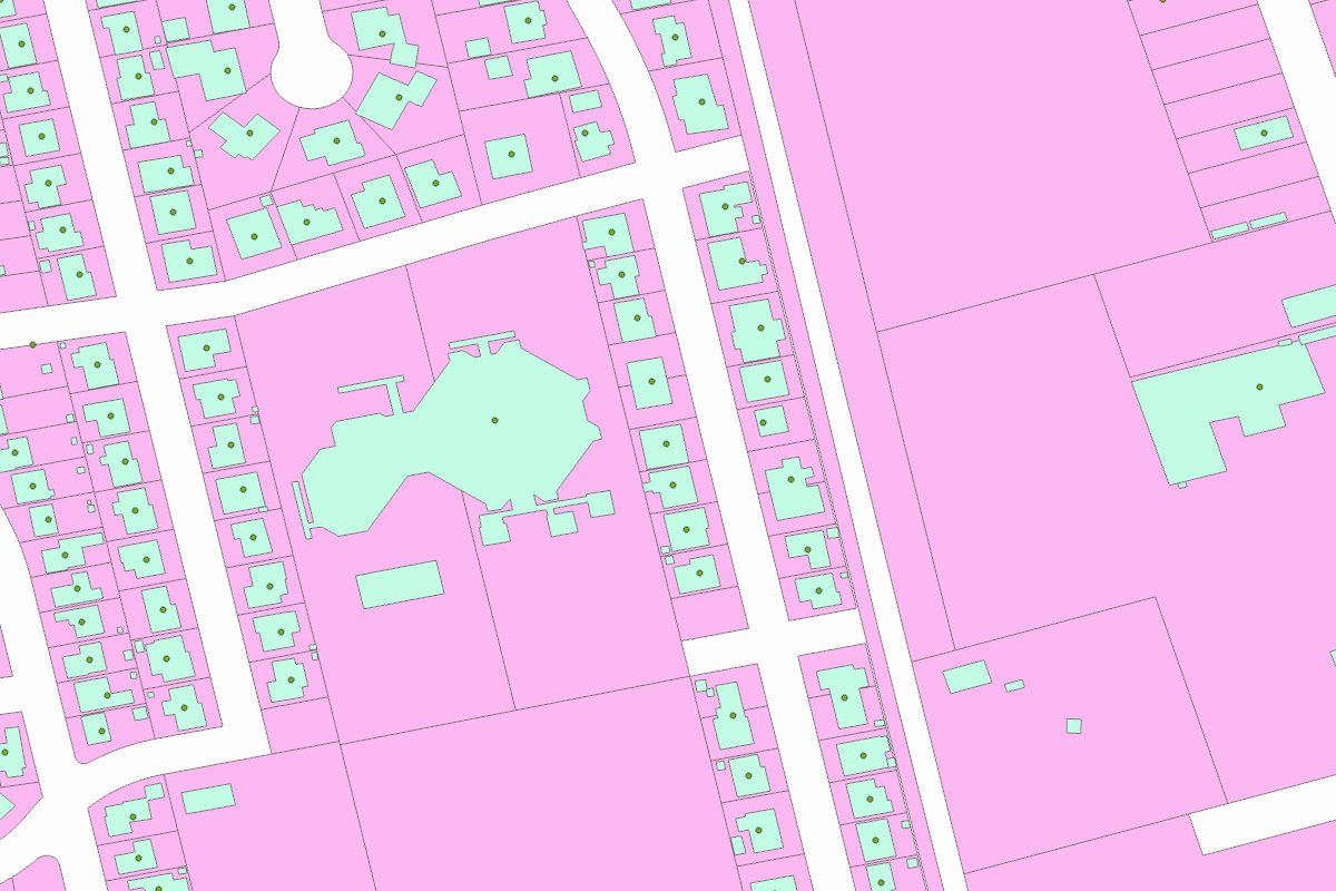 GIS parcel map for 1316 ORCHID DR