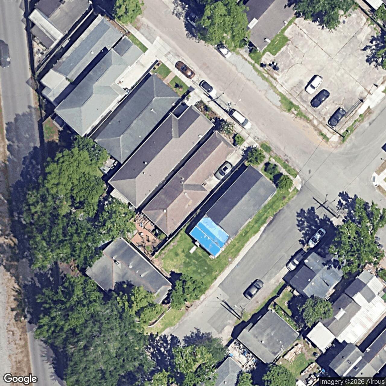 Satellite View for 7606 Hurst St, New Orleans, LA 70118