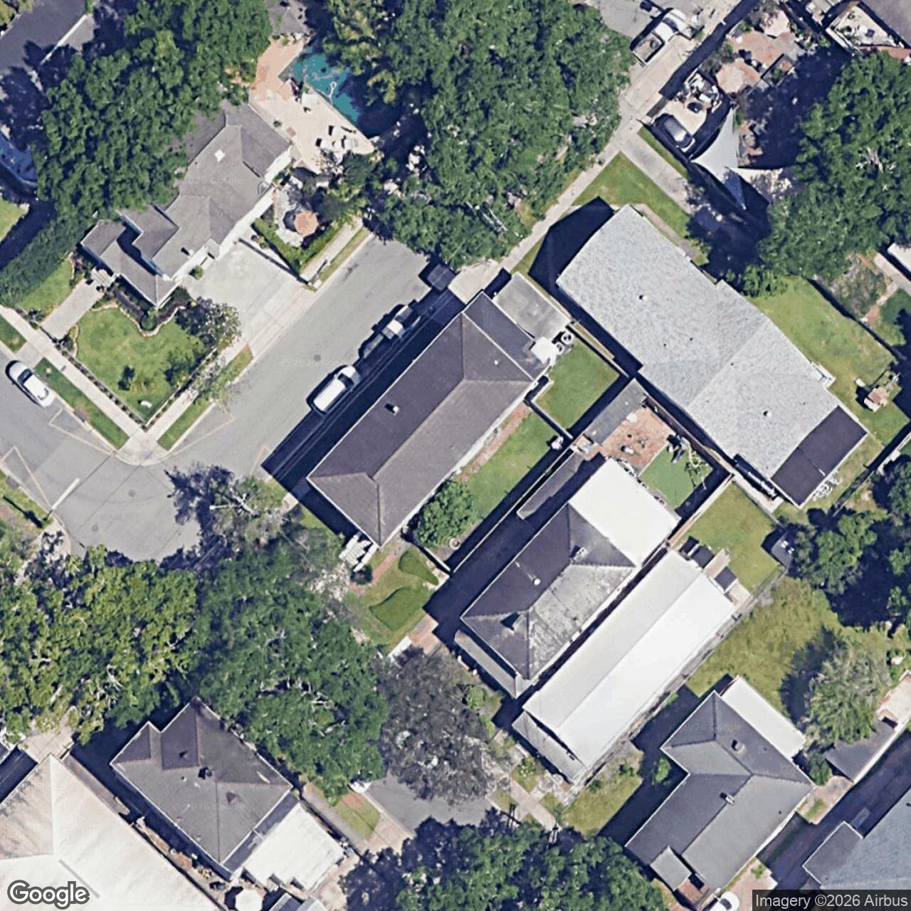 Satellite View for 7447 Hampson St, New Orleans, LA