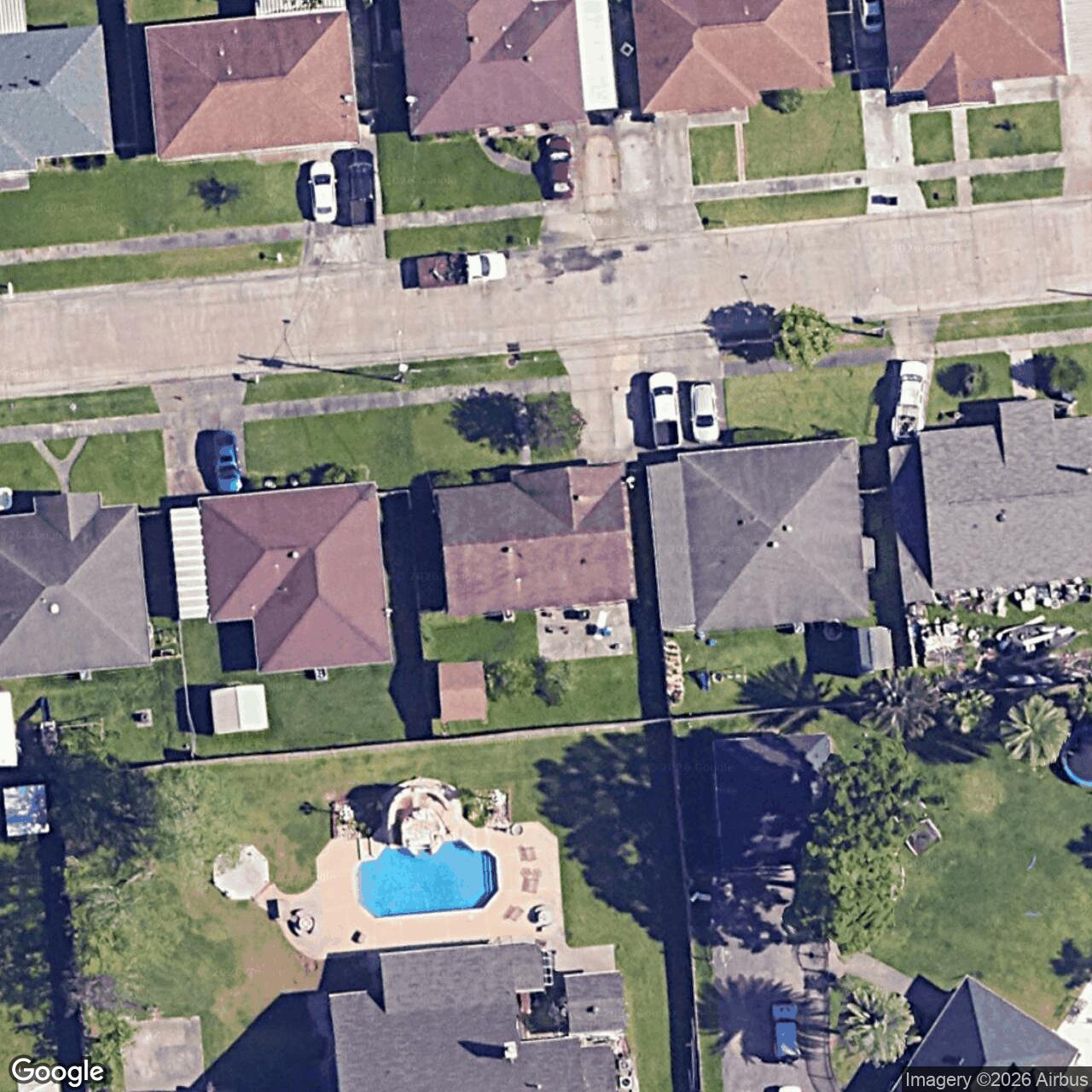 Satellite View for 2948 Cardinal Dr, Marrero, LA 70072