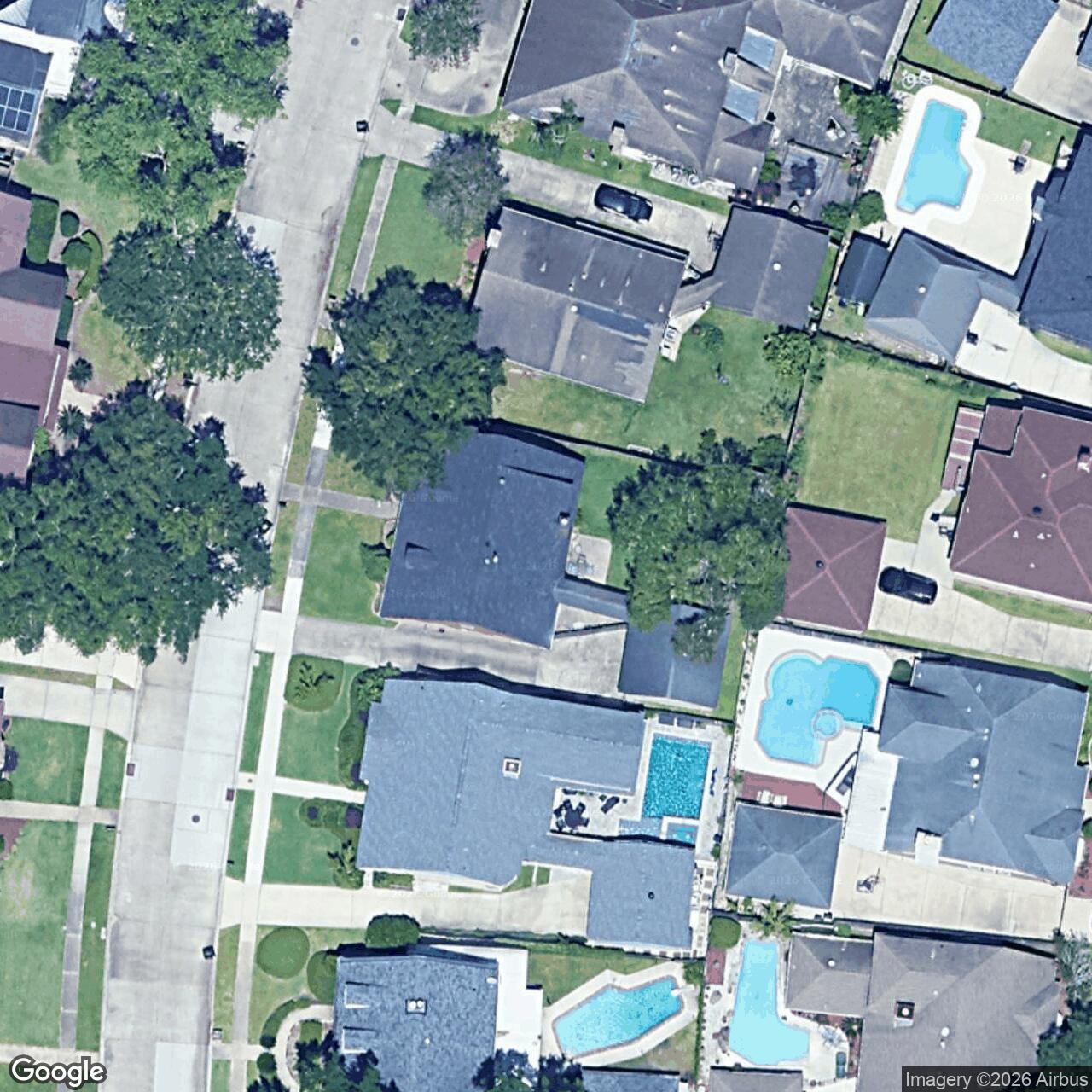Satellite View for 82 Yosemite Dr, New Orleans, LA 70131