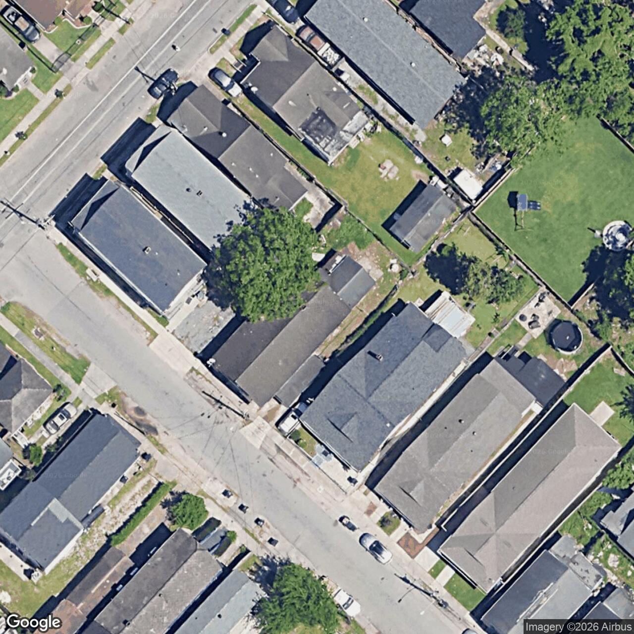 Satellite View for 8727 Green St, New Orleans, LA