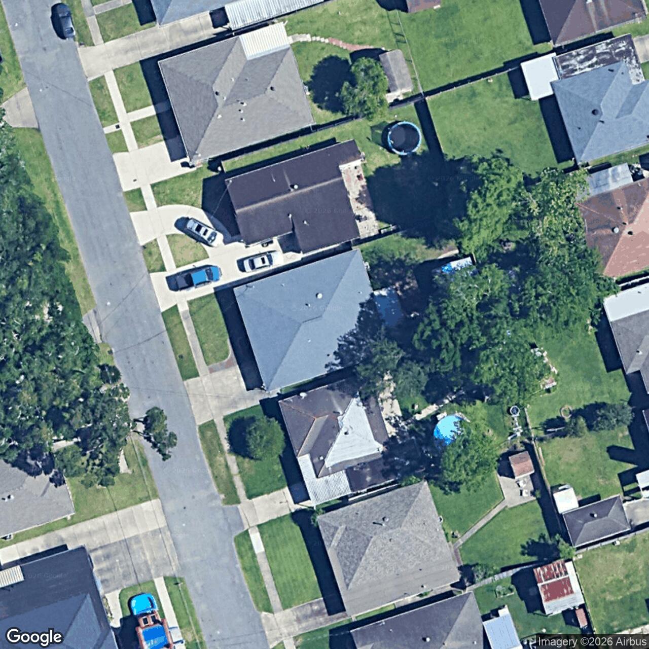 Satellite View for 1401 Kent Ave, Metairie, LA 70001