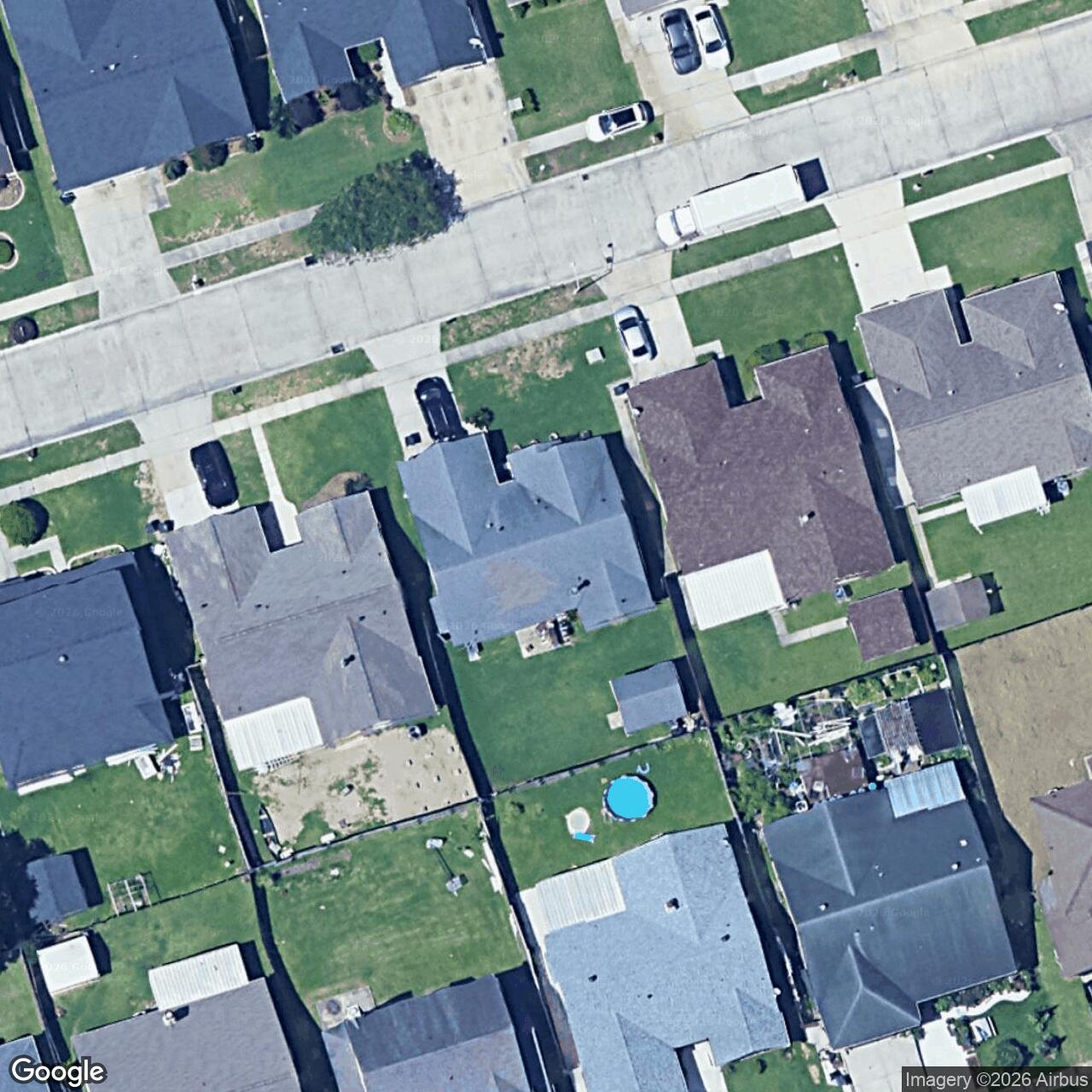 Satellite View for 2109 Brighton Pl, Harvey, LA 70058