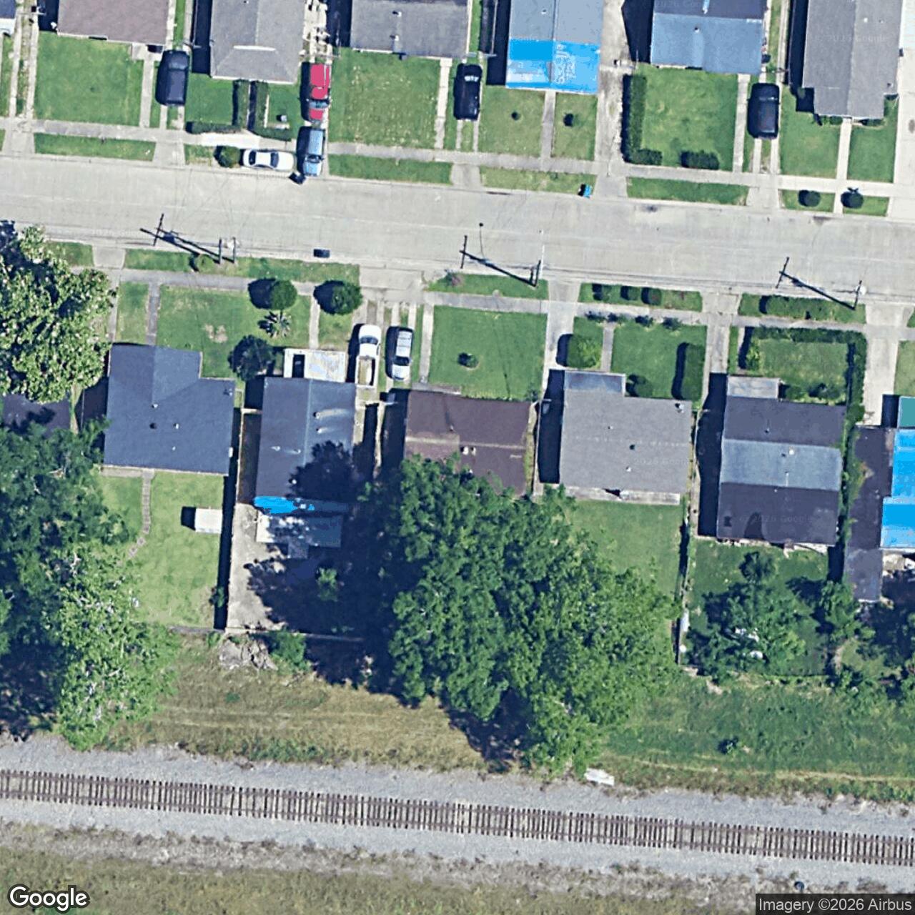 Satellite View for 7824 Simon St, Metairie, LA 70003