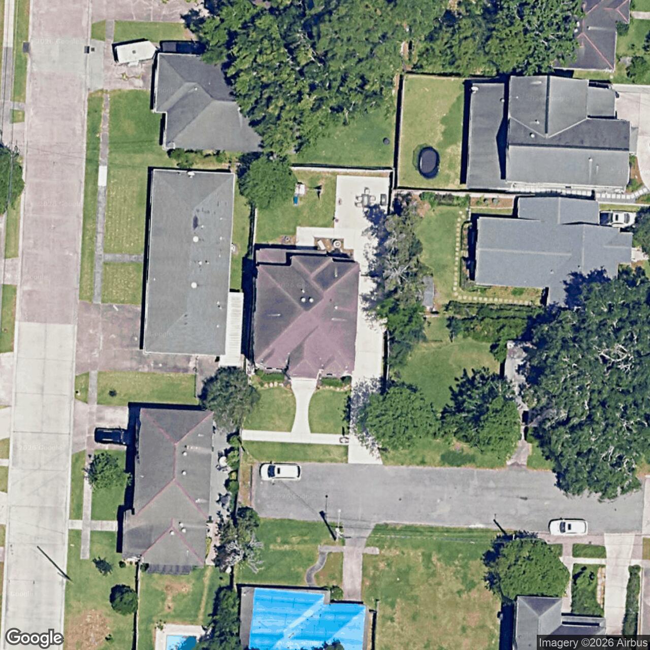 Satellite View for 2201 N Village Green St, Harvey, LA 70058