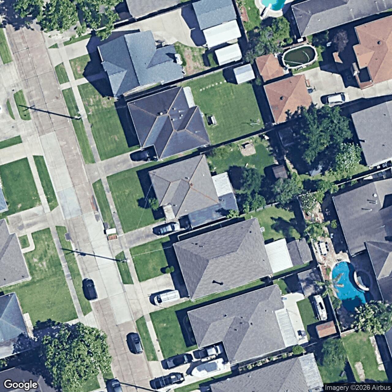 Satellite View for 1105 Carnation Ave, Metairie, LA 70001