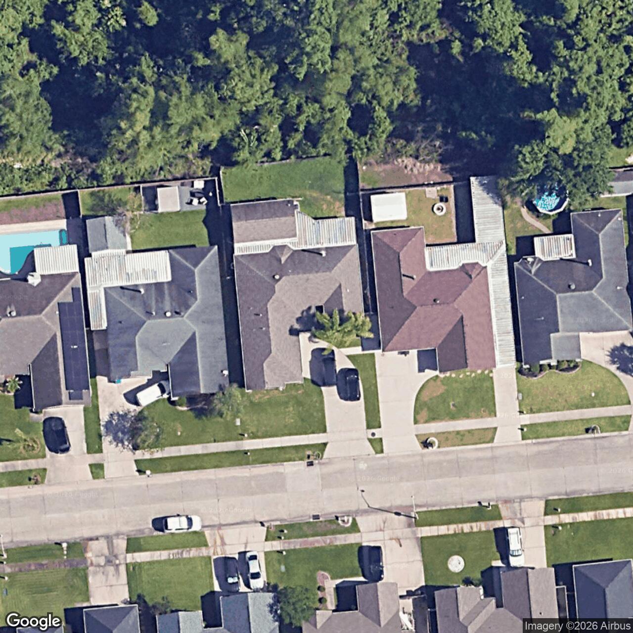 Satellite View for 2669 Long Branch Dr, Marrero, LA 70072