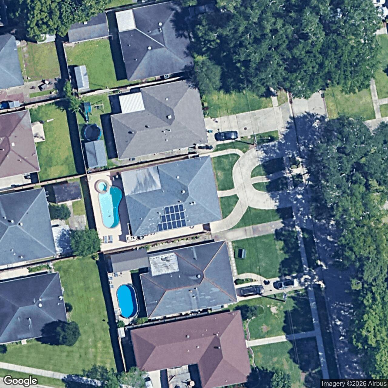 Satellite View for 4608 Clearlake Dr, Metairie, LA 70006