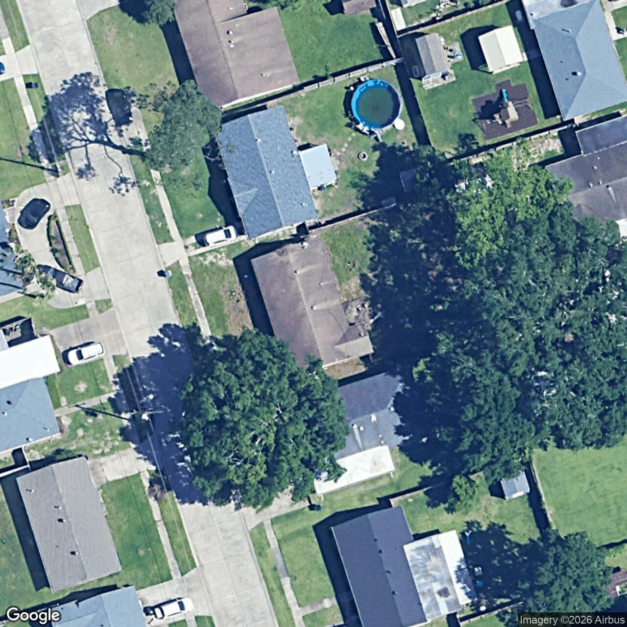 Satellite View for 2417 Green Acres Rd, Metairie, LA 70003