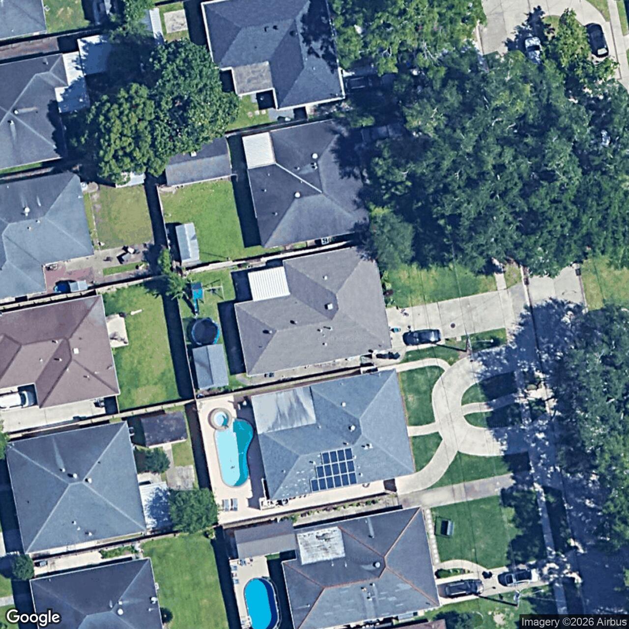 Satellite View for 4612 Clearlake Dr, Metairie, LA 70006