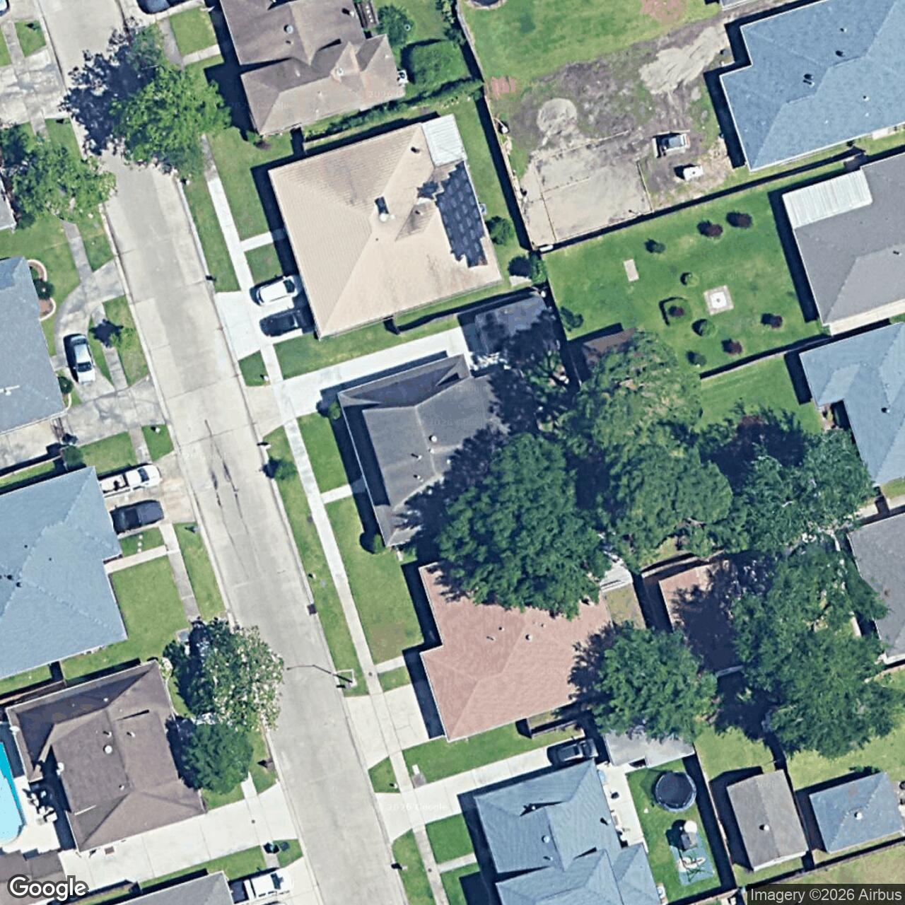 Satellite View for 3316 Lake Trail Dr, Metairie, LA 70003