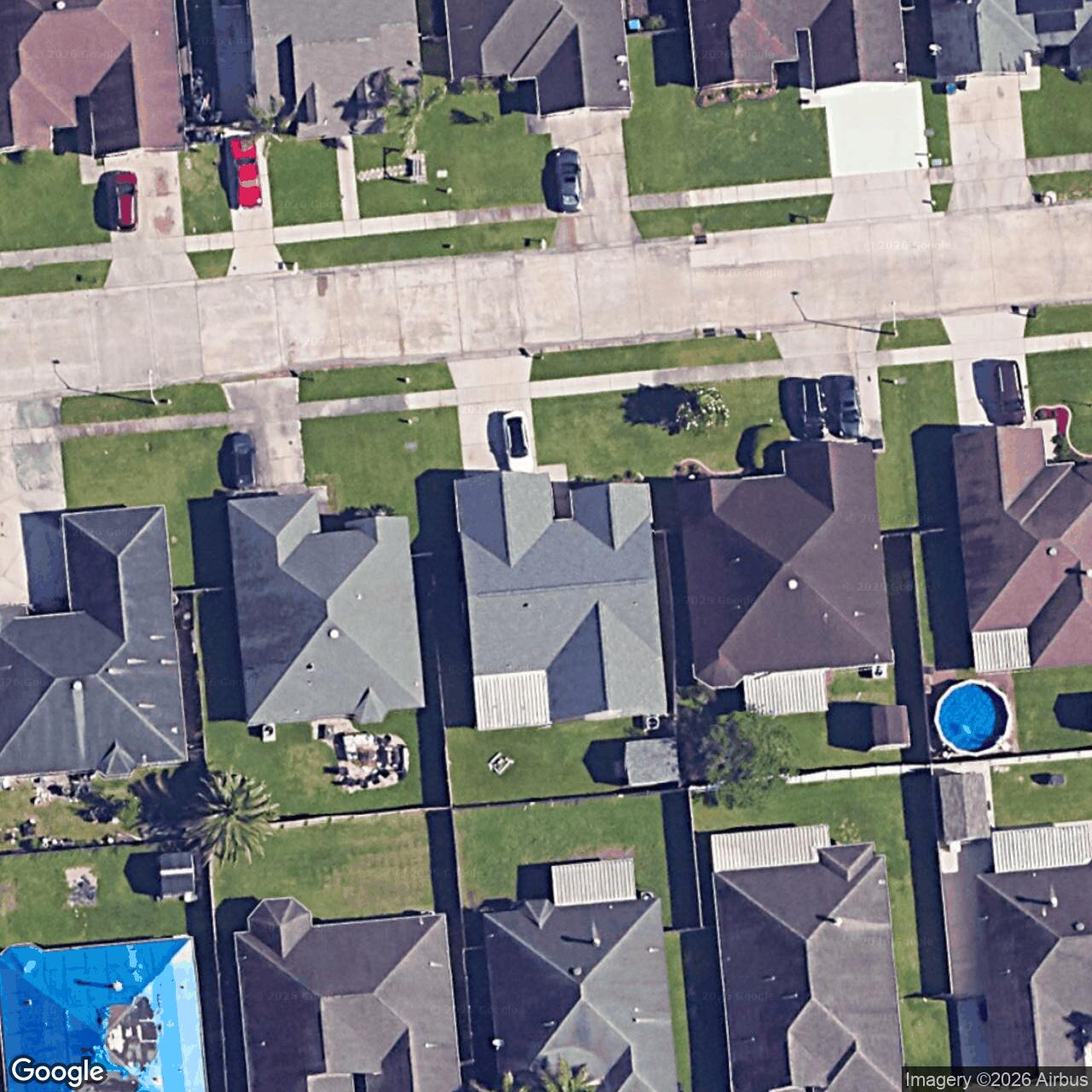 Satellite View for 2752 Jared Ln, Marrero, LA 70072