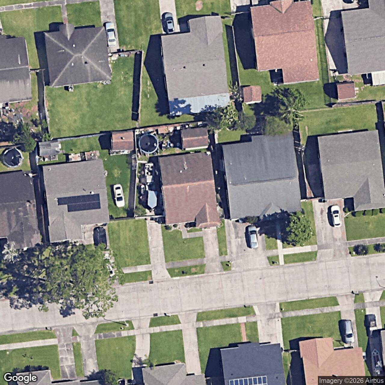 Satellite View for 2616 Mesa Dr, Marrero, LA 70072