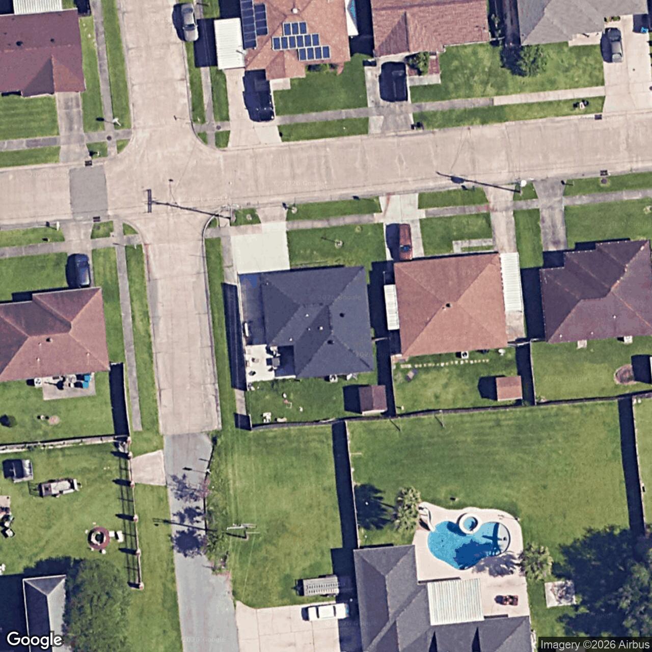 Satellite View for 2800 Cardinal Dr, Marrero, LA 70072
