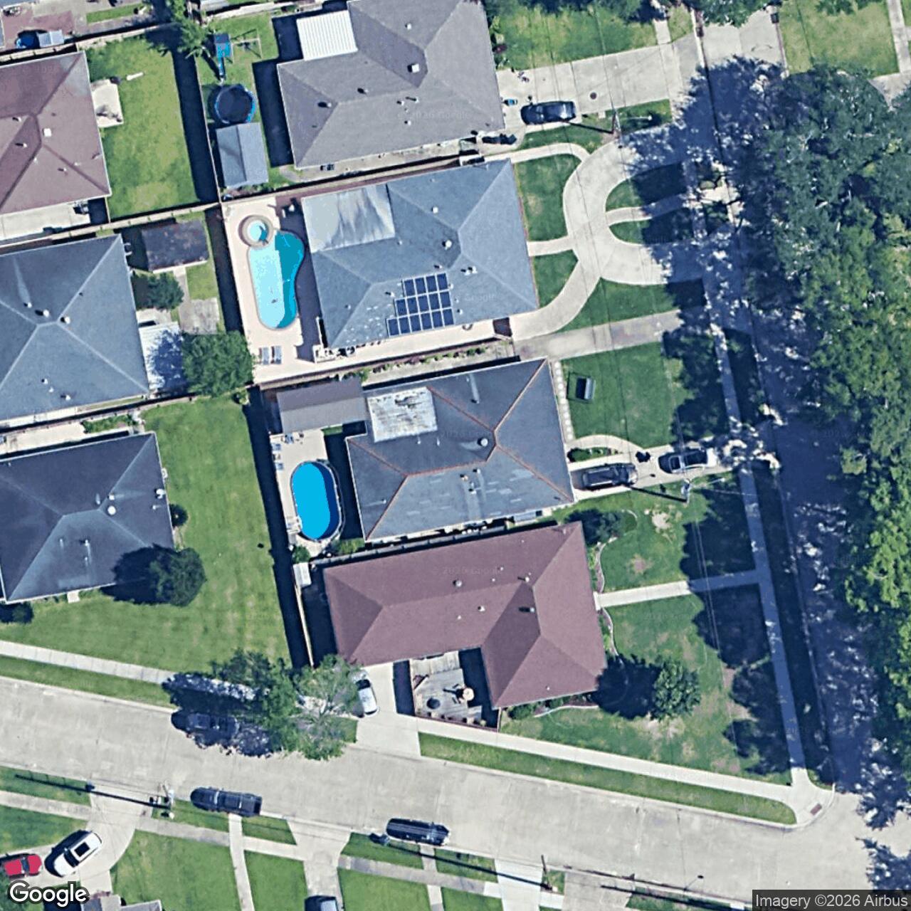 Satellite View for 4604 Clearlake Dr, Metairie, LA 70006