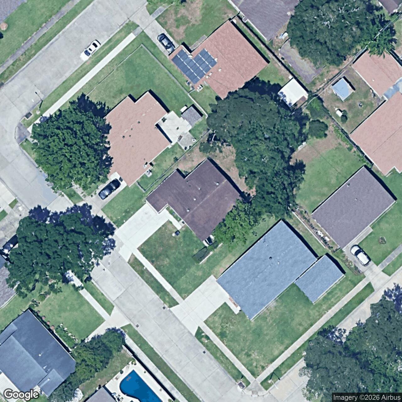 Satellite View for 341 Appletree Ln, Terrytown, LA 70056