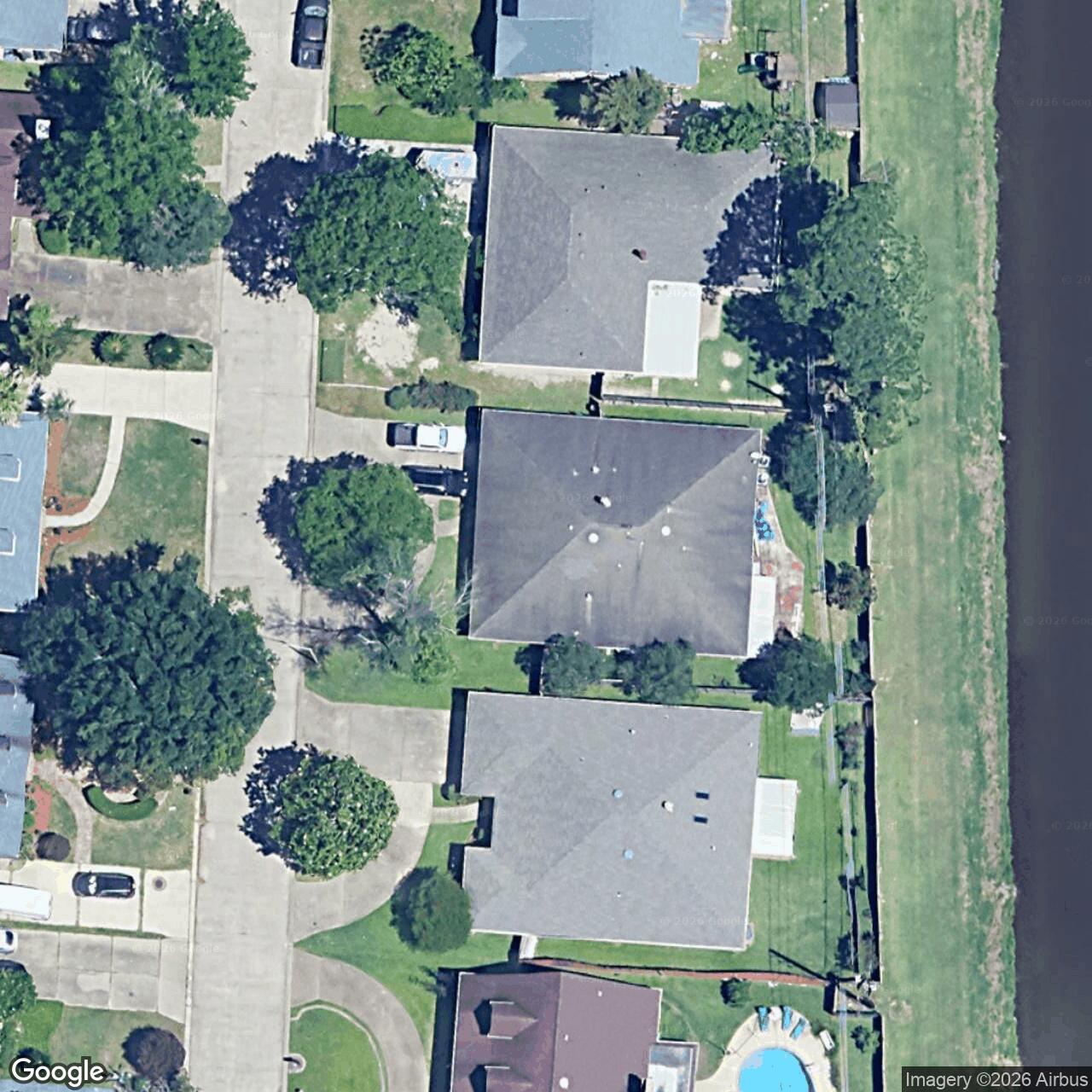 Satellite View for 44 Chateau Magdelaine Dr, Kenner, LA 70065