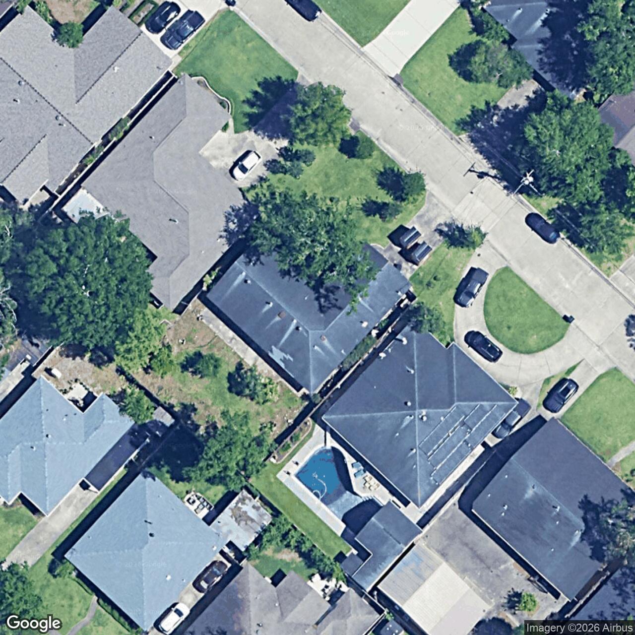 Satellite View for 10116 Suzanne Dr, River Ridge, LA 70123