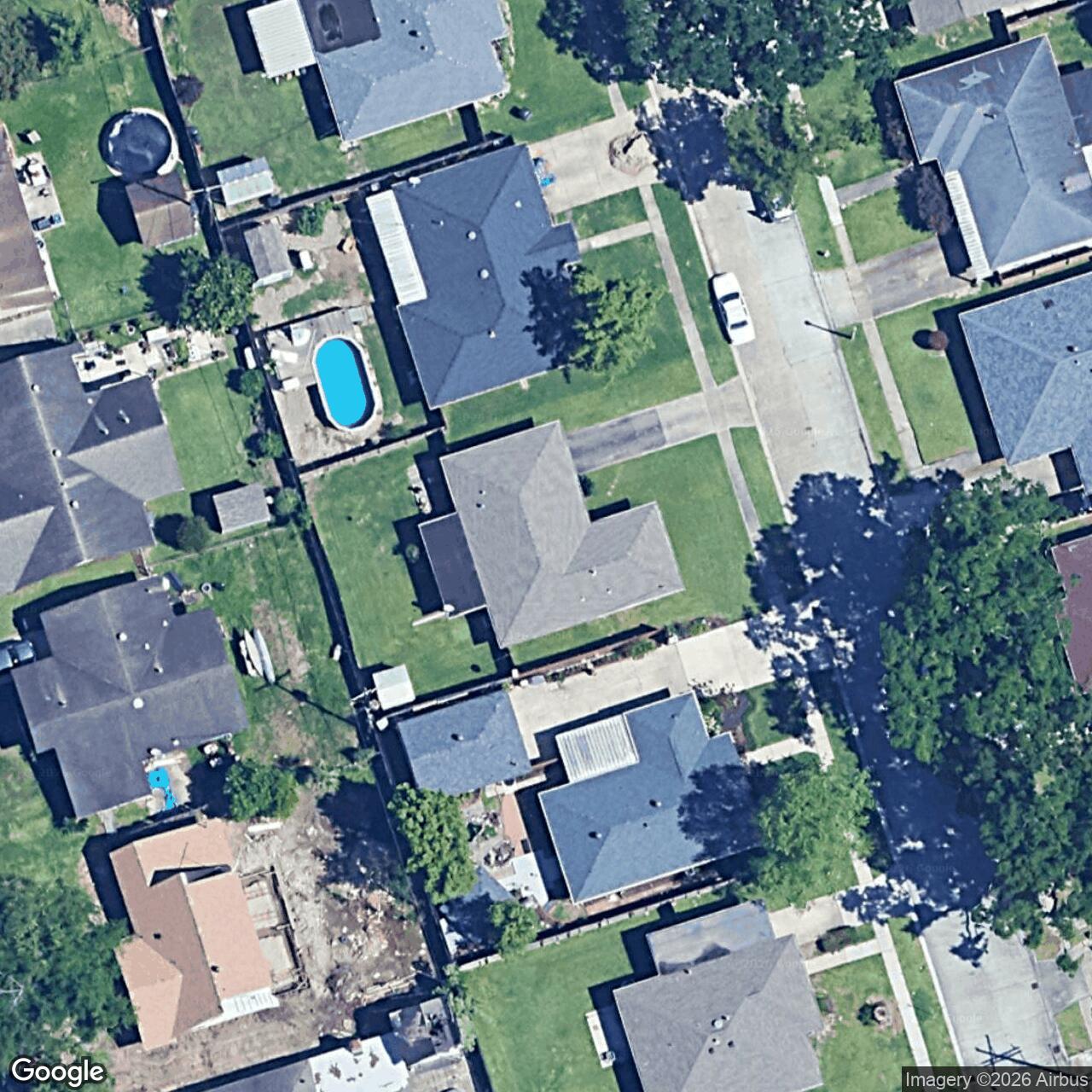 Satellite View for 1408 Bullard Ave, Metairie, LA 70003
