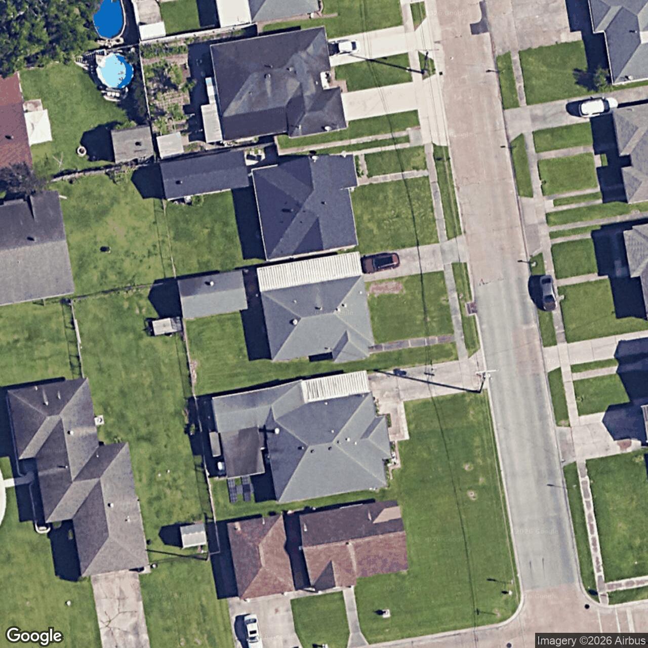 Satellite View for 1236 Farrington Dr, Marrero, LA 70072