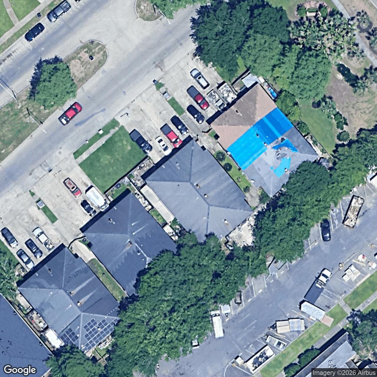 Satellite View for 5861 Tullis Dr, New Orleans, LA