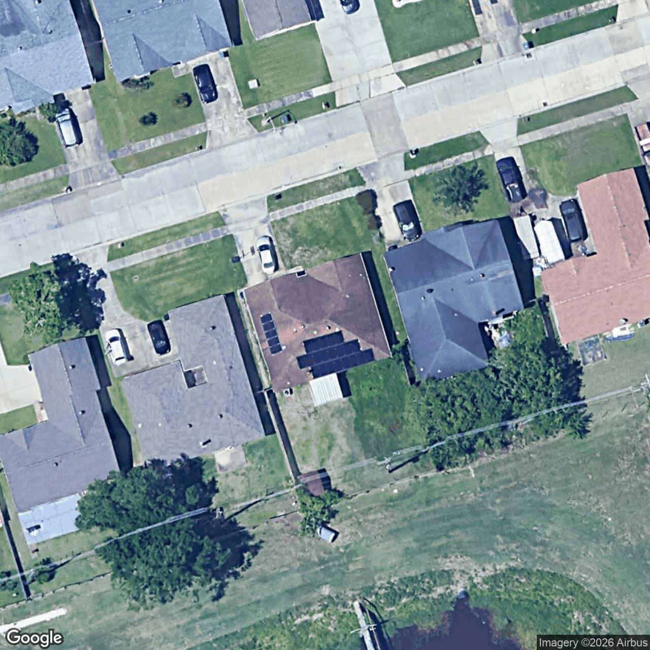 Satellite View for 2128 Sugarloaf Dr, Harvey, LA 70058