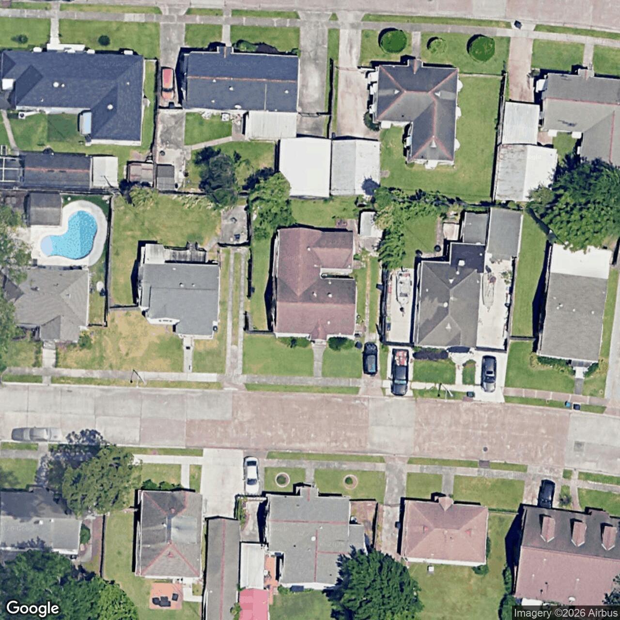 Satellite View for 11 San Carlos Ave, Jefferson, LA 70121