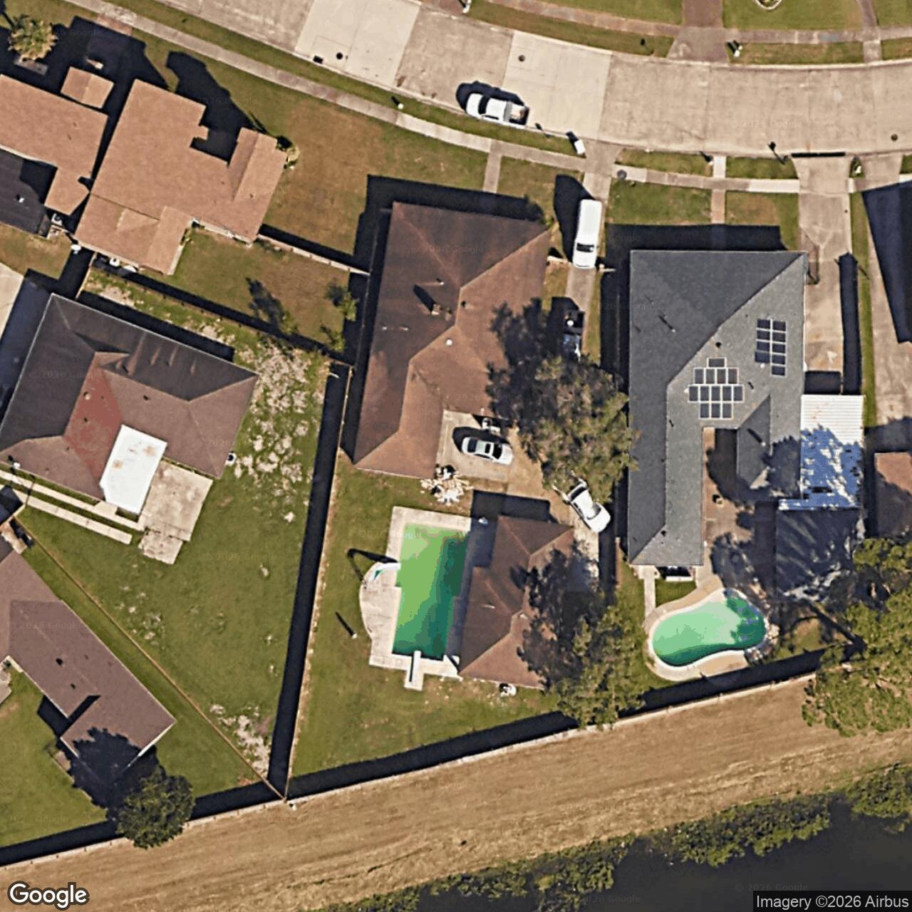 Satellite View for 6926 Lake Willow Dr, New Orleans, LA 70126