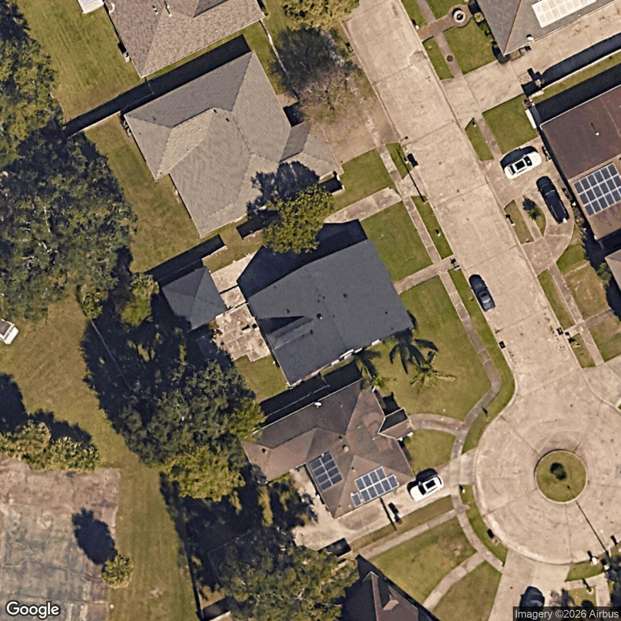 Satellite View for 7222 Claridge Ct, New Orleans, LA 70127