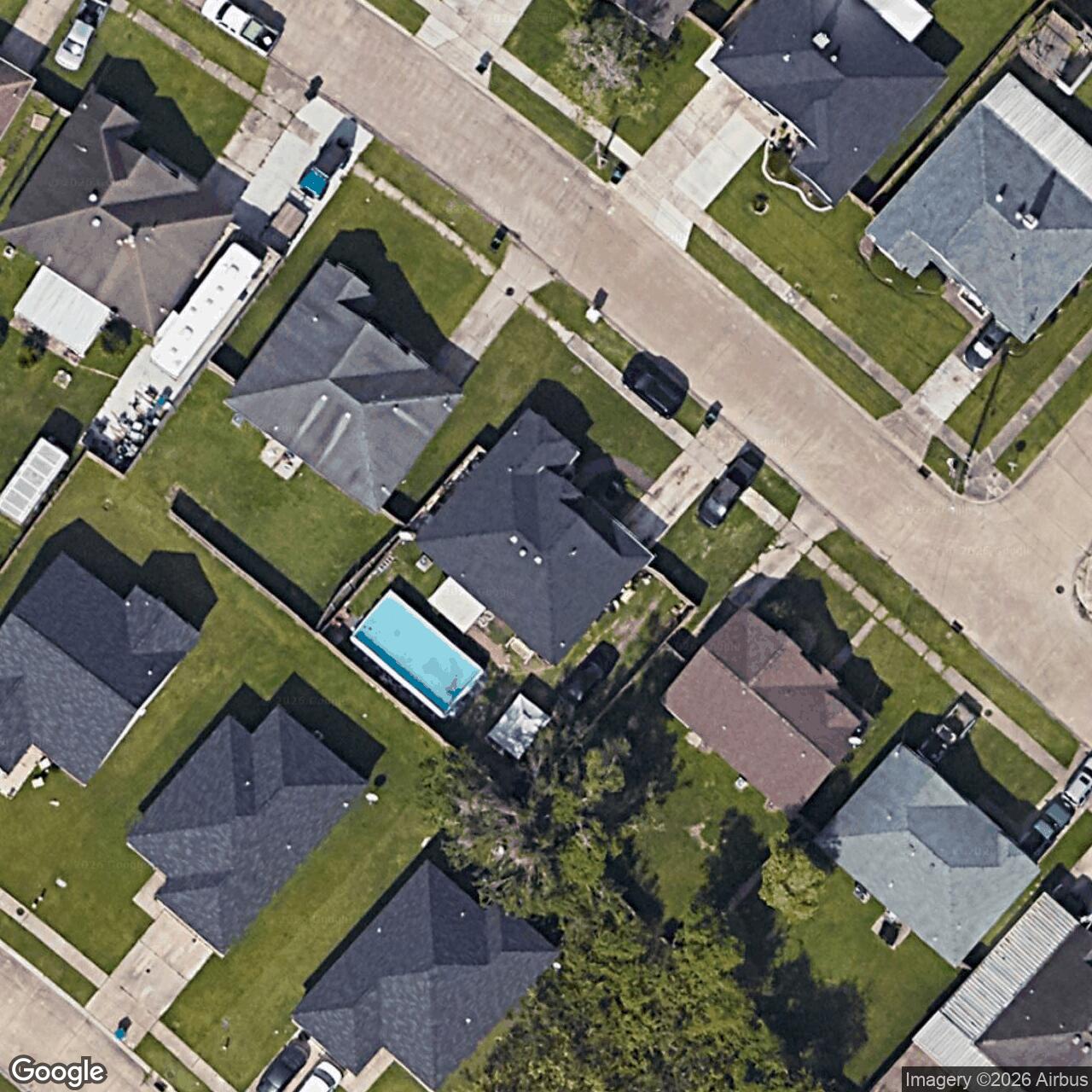 Satellite View for 16 Sharen Pl, Waggaman, LA 70094