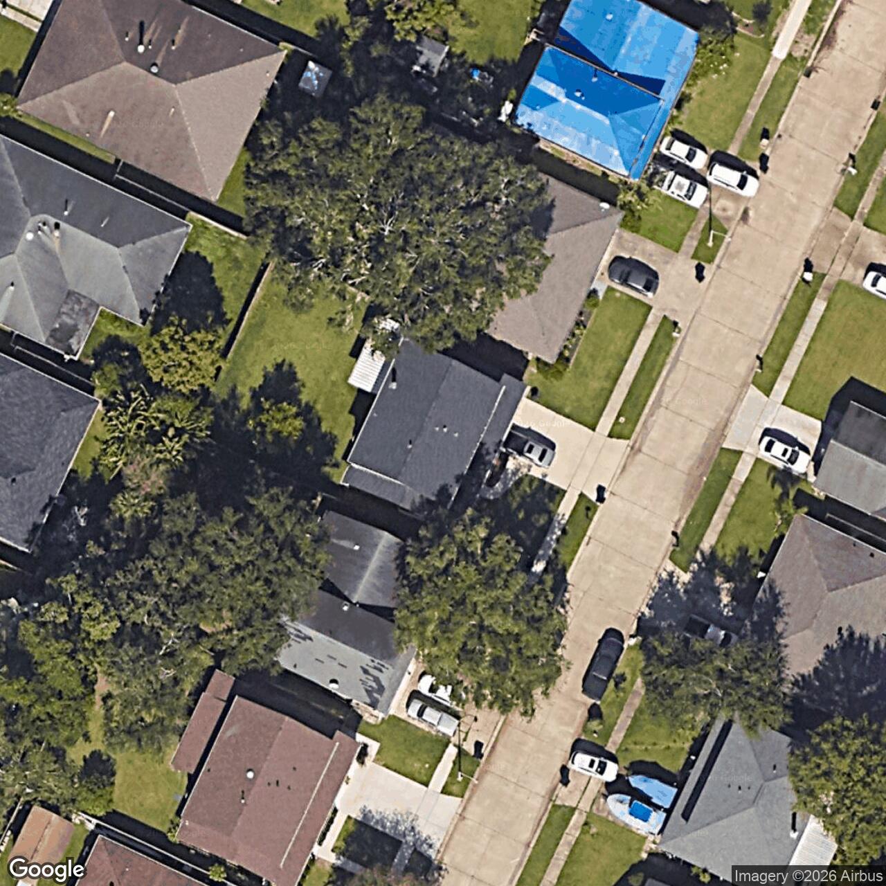 Satellite View for 17 Traminer Dr, Kenner, LA 70065