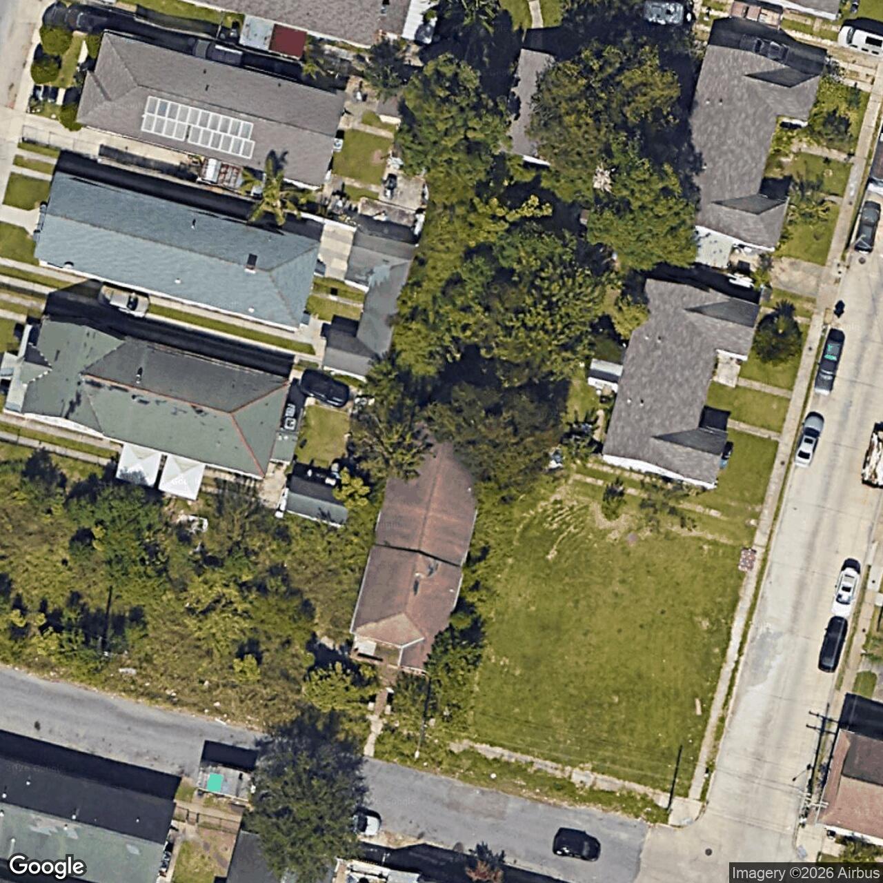 Satellite View for 4113 N Villere St, New Orleans, LA 70117